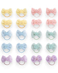 20pk Girls' 1.5 Inch Tulle Elastic Hair Ties - Ponytail Holders