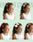 Summer Crystal - Sequin Stuffed Bow Headband - 1 Pack
