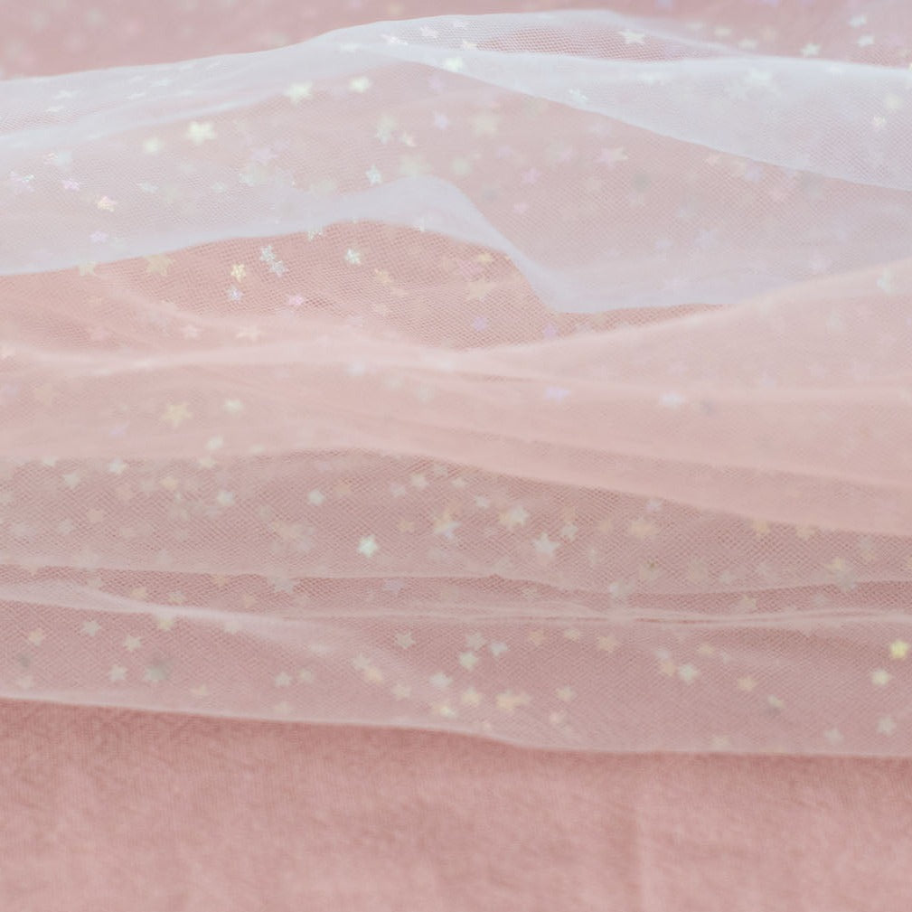 Summer Crystal - Fairy Starry Veil Crown Headband - 1 Pack