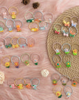 1-Inch Elastic Girls Assorted Resin Hair Ties - 48 Pack