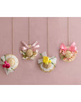 Summer Crystal - Handmade Straw Hat Hair Clip - 1 Pack