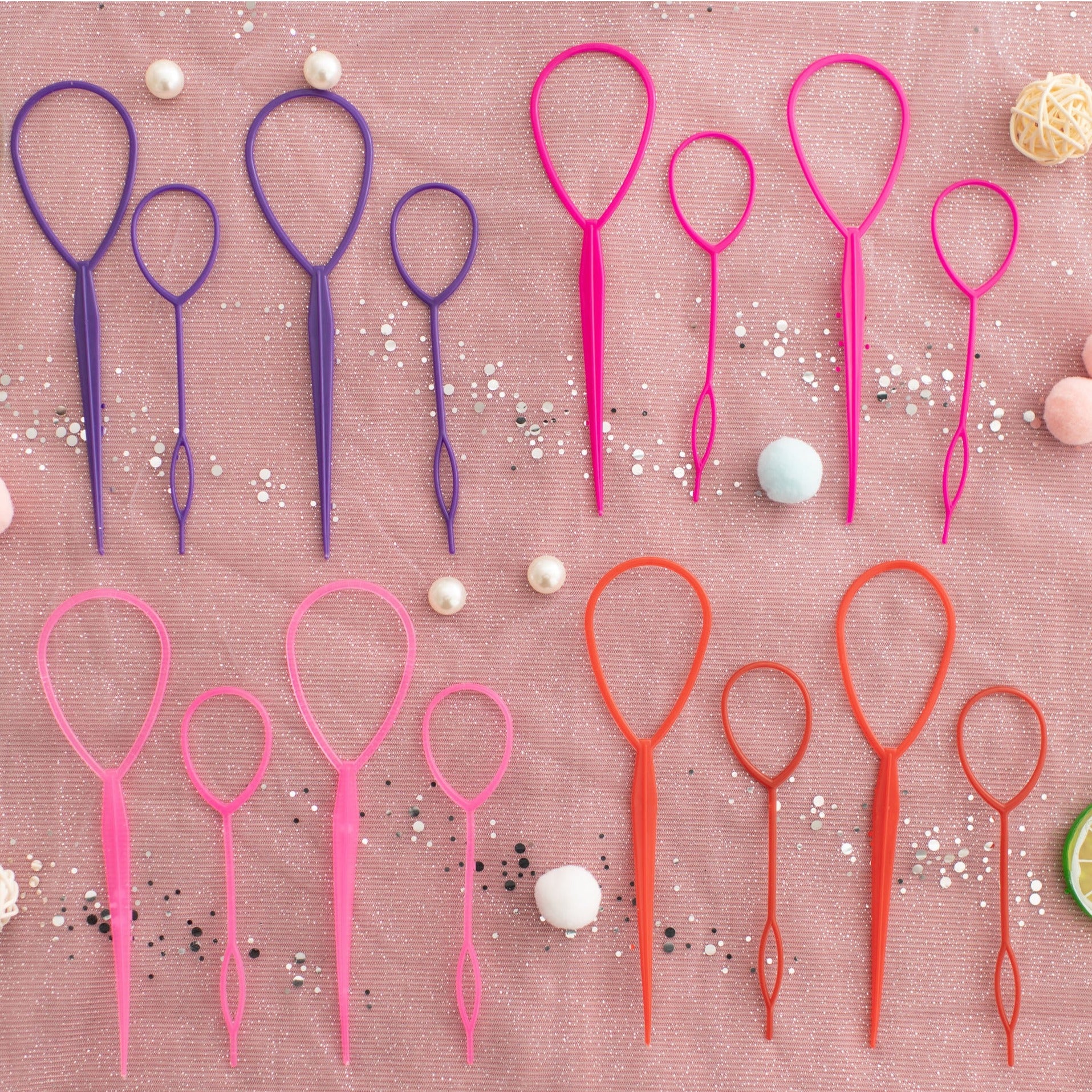 Hair Styling Tool Set - 4 Pack