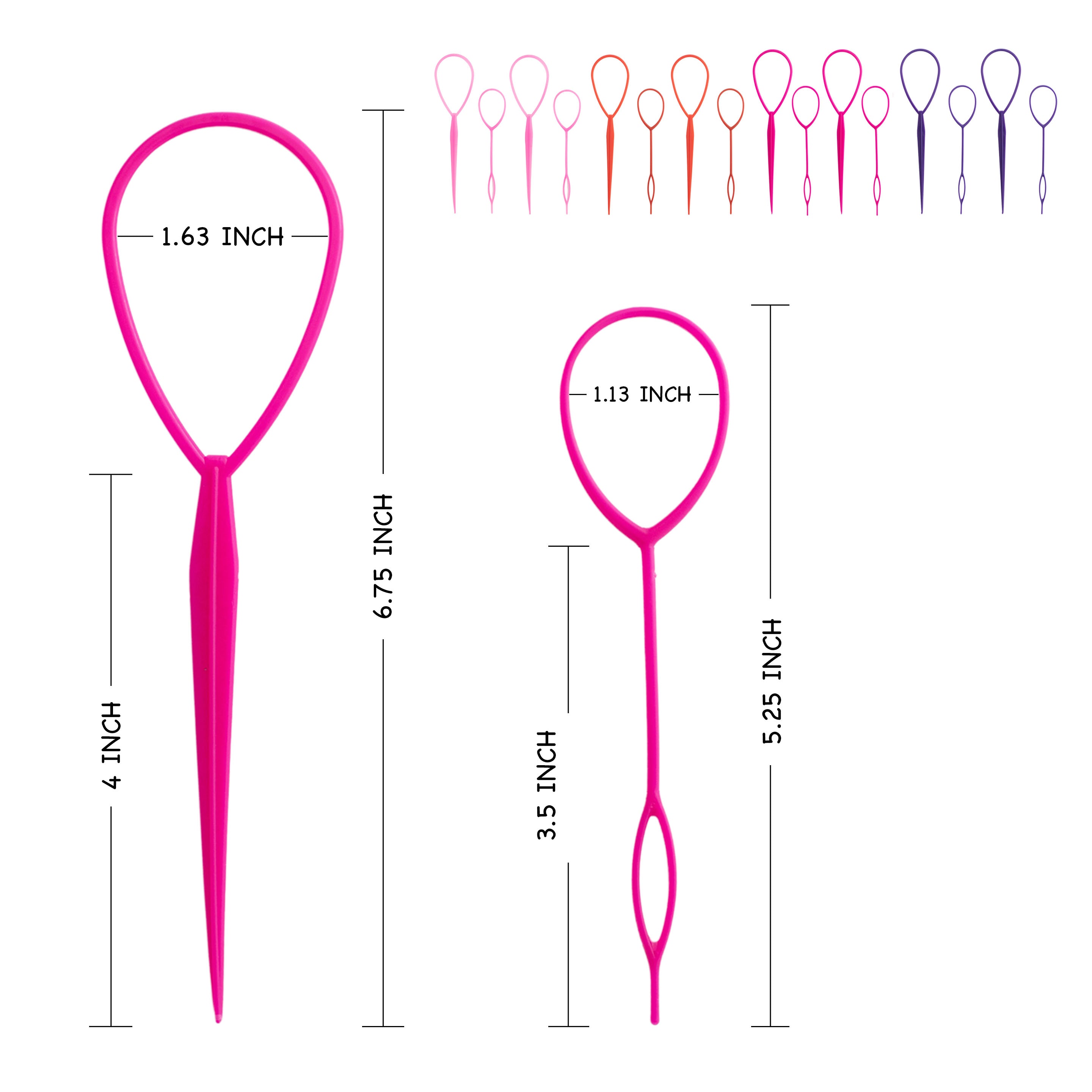 Hair Styling Tool Set - 4 Pack
