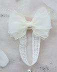 Summer Crystal – Organza Cloud Bow Baby Headband - 1 Pack