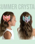 Summer Crystal - Big Winged Sequin Unicorn Hair Clip - 1 Pack