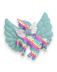 Summer Crystal - Big Winged Sequin Unicorn Hair Clip - 1 Pack