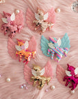 Summer Crystal - Big Winged Sequin Unicorn Hair Clip - 1 Pack
