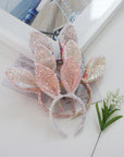 Summer Crystal - Sequin Bunny Ear Headband - 1 Pack