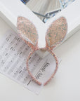 Summer Crystal - Sequin Bunny Ear Headband - 1 Pack