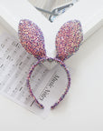Summer Crystal - Sequin Bunny Ear Headband - 1 Pack