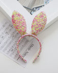 Summer Crystal - Sequin Bunny Ear Headband - 1 Pack