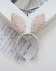 Summer Crystal - Sequin Bunny Ear Headband - 1 Pack