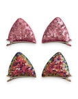 Girls' 2 Pairs Sparkly Glitter Sequin Cat Ears Hair Clips