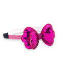 Summer Crystal - Sequin Stuffed Bow Headband - 1 Pack