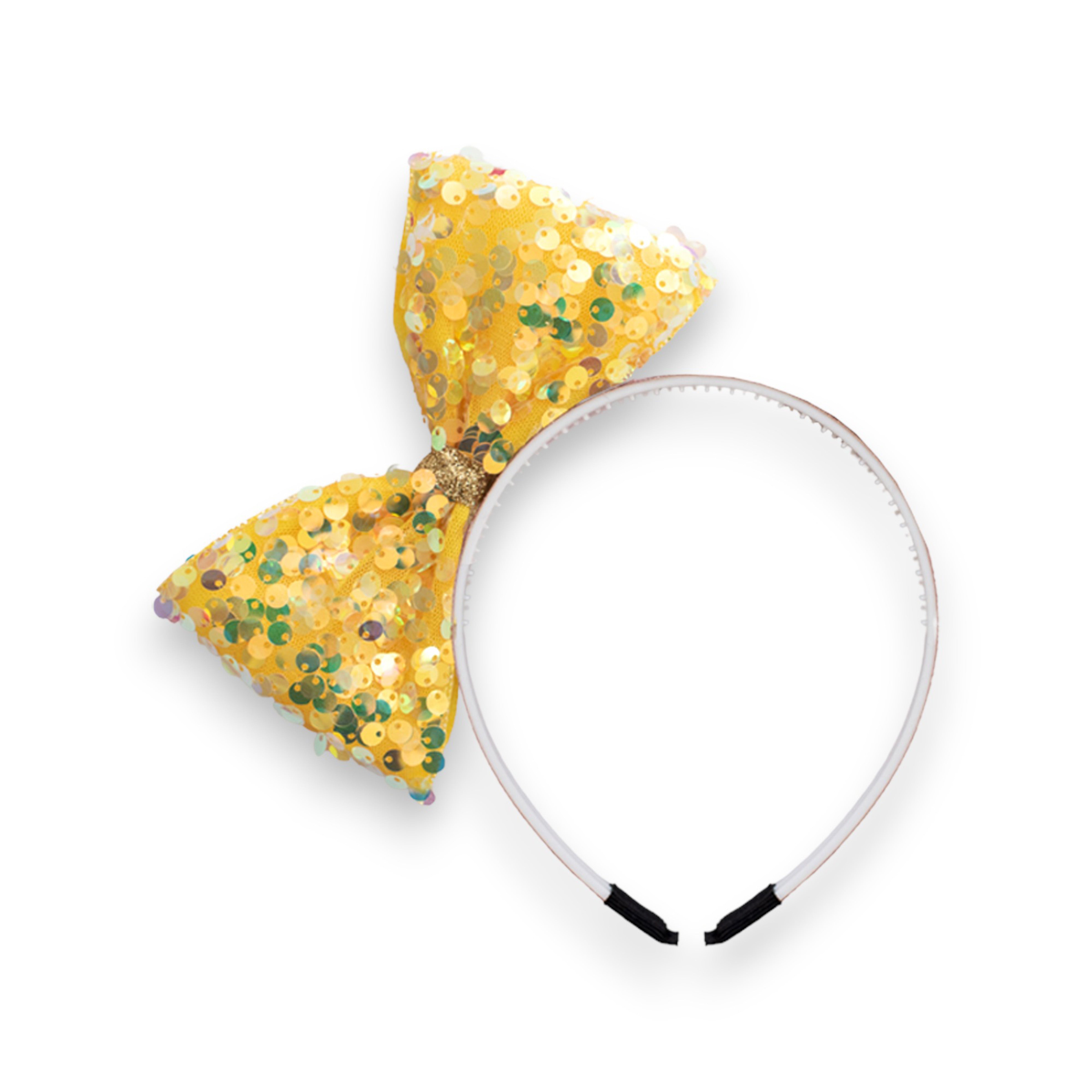 Summer Crystal - Large Sequin Bow Headband - 1 Pack