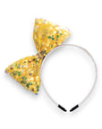 Summer Crystal - Large Sequin Bow Headband - 1 Pack