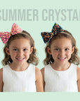 Summer Crystal - Large Sequin Bow Headband - 1 Pack
