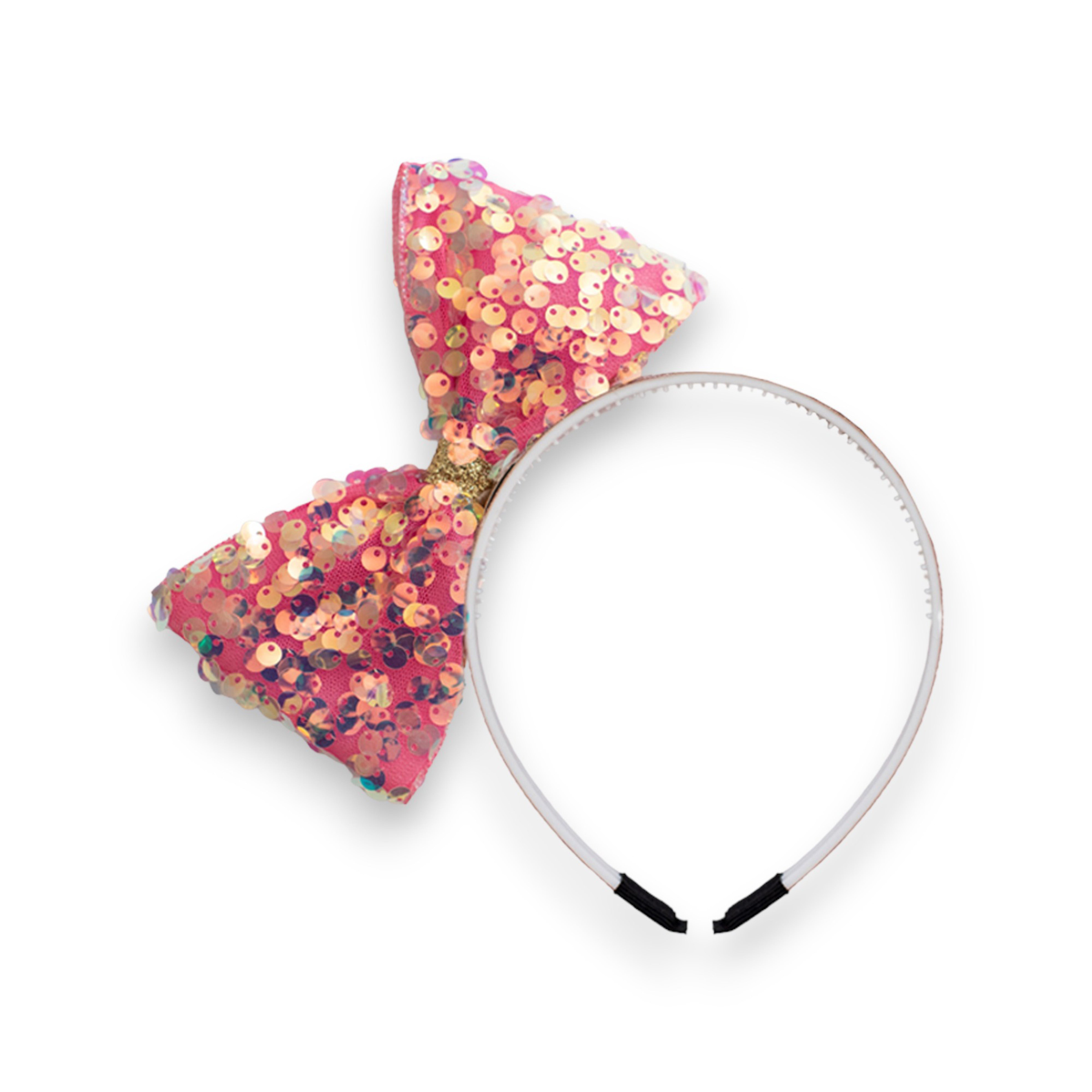 Summer Crystal - Large Sequin Bow Headband - 1 Pack
