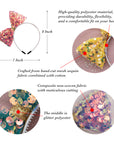 Summer Crystal - Large Sequin Bow Headband - 1 Pack
