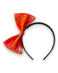 Summer Crystal - Vegan Leather Bow Headband - 1 Pack