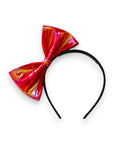 Summer Crystal - Vegan Leather Bow Headband - 1 Pack