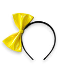 Summer Crystal - Vegan Leather Bow Headband - 1 Pack