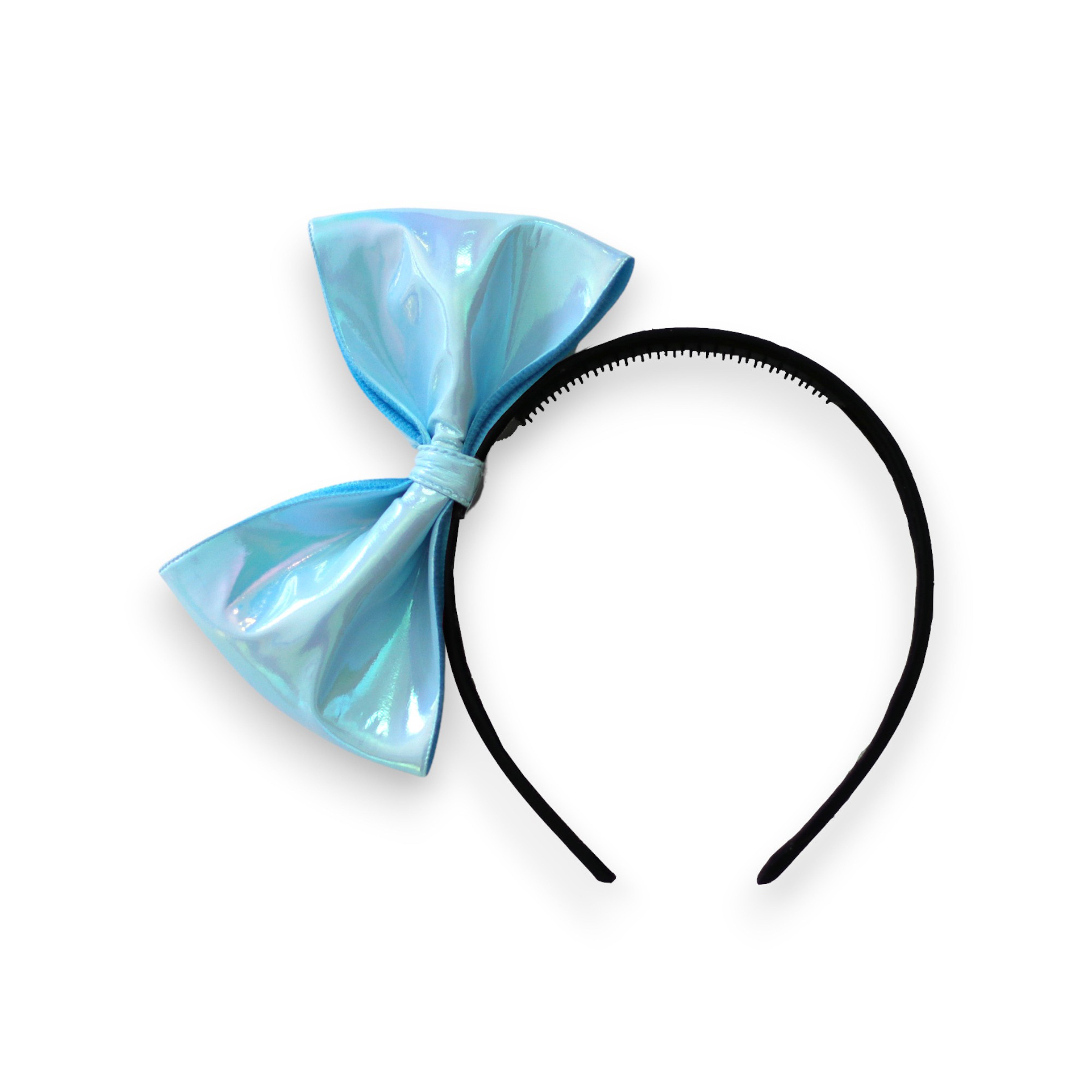 Summer Crystal - Vegan Leather Bow Headband - 1 Pack