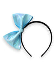 Summer Crystal - Vegan Leather Bow Headband - 1 Pack