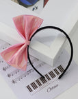 Summer Crystal - Vegan Leather Bow Headband - 1 Pack