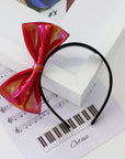 Summer Crystal - Vegan Leather Bow Headband - 1 Pack
