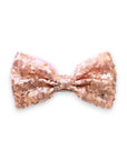 Summer Crystal - Small Sequin Bow Hair Clip For Top Styling - 1 Pack