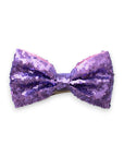 Summer Crystal - Small Sequin Bow Hair Clip For Top Styling - 1 Pack