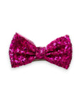 Summer Crystal - Small Sequin Bow Hair Clip For Top Styling - 1 Pack