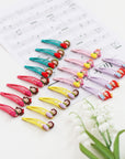 Summer Crystal - Metal Snap Barrette Hair Clips