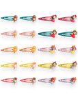 Summer Crystal - Metal Snap Barrette Hair Clips