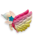 Summer Crystal - Winged Ombre Rainbow Unicorn Hair Clip - 1 Pack
