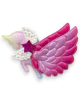 Summer Crystal - Winged Ombre Rainbow Unicorn Hair Clip - 1 Pack