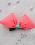 Summer Crystal – Pastel Puffy Bow Hair Clip – 1 Pack