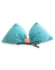 Summer Crystal – Pastel Puffy Bow Hair Clip – 1 Pack