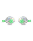 Summer Crystal 1 Pair Sea Shell Pearl Hair Clips For Girls