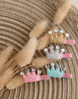 Summer Crystal - Glitter Mini Hair Clips – Assorted Colors Random Selection - 8 Pack