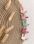 Summer Crystal - Glitter Mini Hair Clips – Assorted Colors Random Selection - 8 Pack