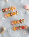 Summer Crystal - Fruit Animal Popsicle Hair Clips - 4 Pack