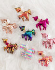 Summer Crystal - Winged Sequin Unicorn Hair Clip - 1 Pack
