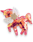 Summer Crystal - Winged Sequin Unicorn Hair Clip - 1 Pack
