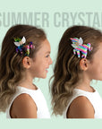 Summer Crystal - Winged Sequin Unicorn Hair Clip - 1 Pack
