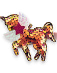Summer Crystal - Winged Sequin Unicorn Hair Clip - 1 Pack