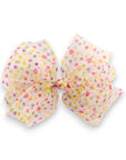 Summer Crystal - Sheer Tulle Bow with Dots Hair Clip - 1 Pack