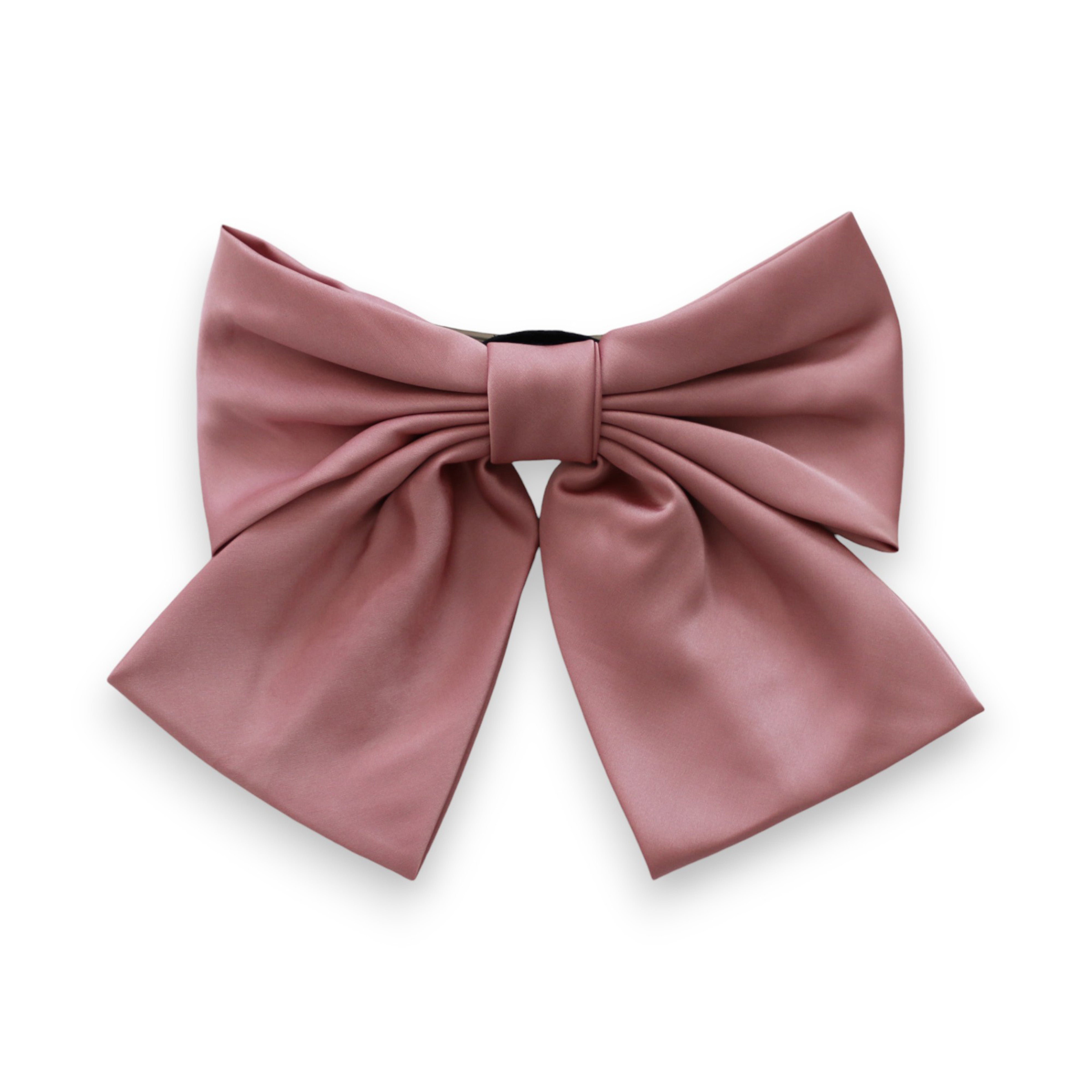 Summer Crystal - Elegant Oversized Satin Bow Barrette Hair Clip for Girls & Women - 1 Pack