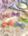 Girls' 5pk Tulle Bow Hair Clips Gift Set